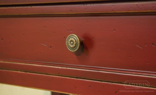 Деревянная консоль с ящиком в классическом французском стиле для прихожей и кабинета на заказ - 9