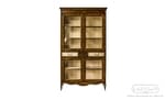 Книжный шкаф со стеклянными дверками с крестами в стиле Прованс на заказ - 26