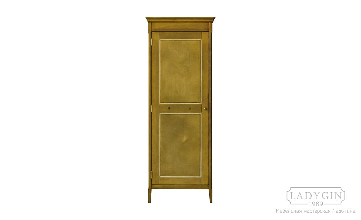 Платяной одностворчатый деревянный шкаф для одежды во французском стиле фото