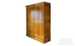 Деревянный платяной четырехстворчатый шкаф с зеркалами в стиле прованс на заказ - 22