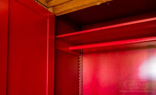 Комплект шкафов с нишей для софы в кабинет в классическом стиле на заказ - 12