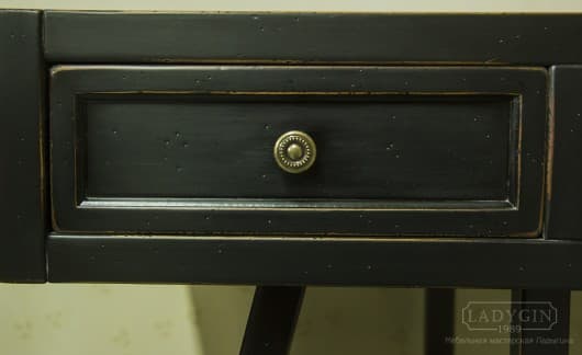 Деревянный письменный стол с ящиками в оригинальном исполнении на заказ - 8