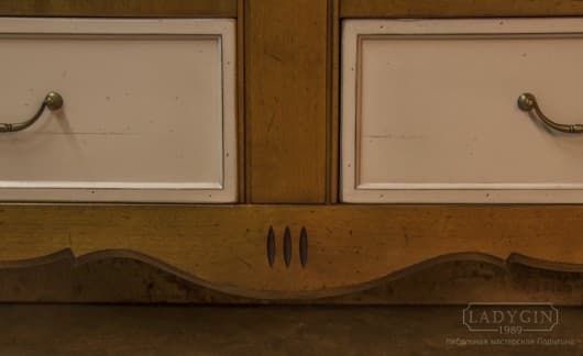 Деревянный винтажный комод с 6 ящиками в стиле Прованс на заказ - 6