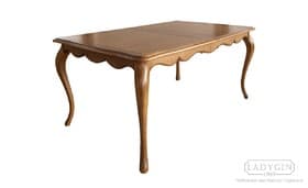 Деревянный винтажный кухонный стол с ящиком в классическом стиле на заказ - 25