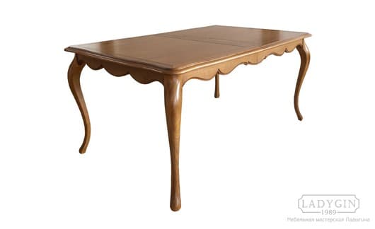 Раздвижной кухонный стол в стиле прованс из массива дуба фото