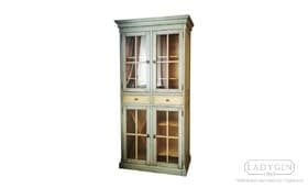 Винтажная деревянная витрина со стеклом в классическом французском стиле на заказ - 26