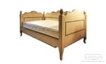 Двуспальная кровать из дерева с мягким тканевым изголовьем на заказ - 27