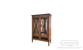Винтажная деревянная витрина со стеклом в классическом французском стиле на заказ - 27