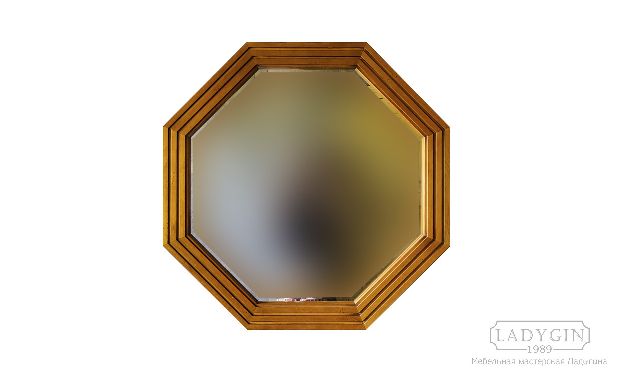 Восьмиугольное зеркало в стиле 50-е фото