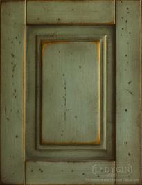 Деревянный платяной четырехстворчатый шкаф с зеркалами в стиле прованс на заказ - 80