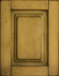 Винтажная низкая витрина из массива дерева со стеклянной дверкой в стиле прованс на заказ - 77